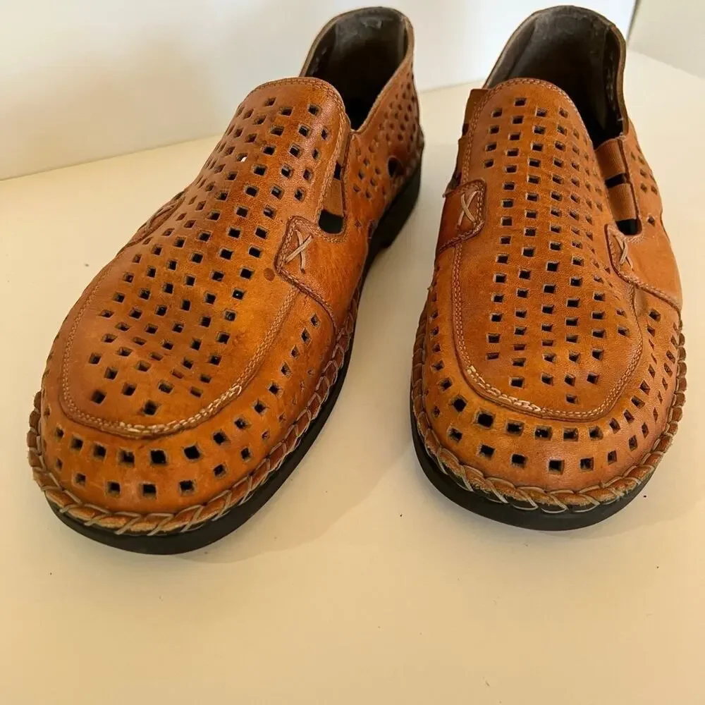 Rieker Anti-stress Brown Leather Comfort Shoe, Women’s size 11 1/2